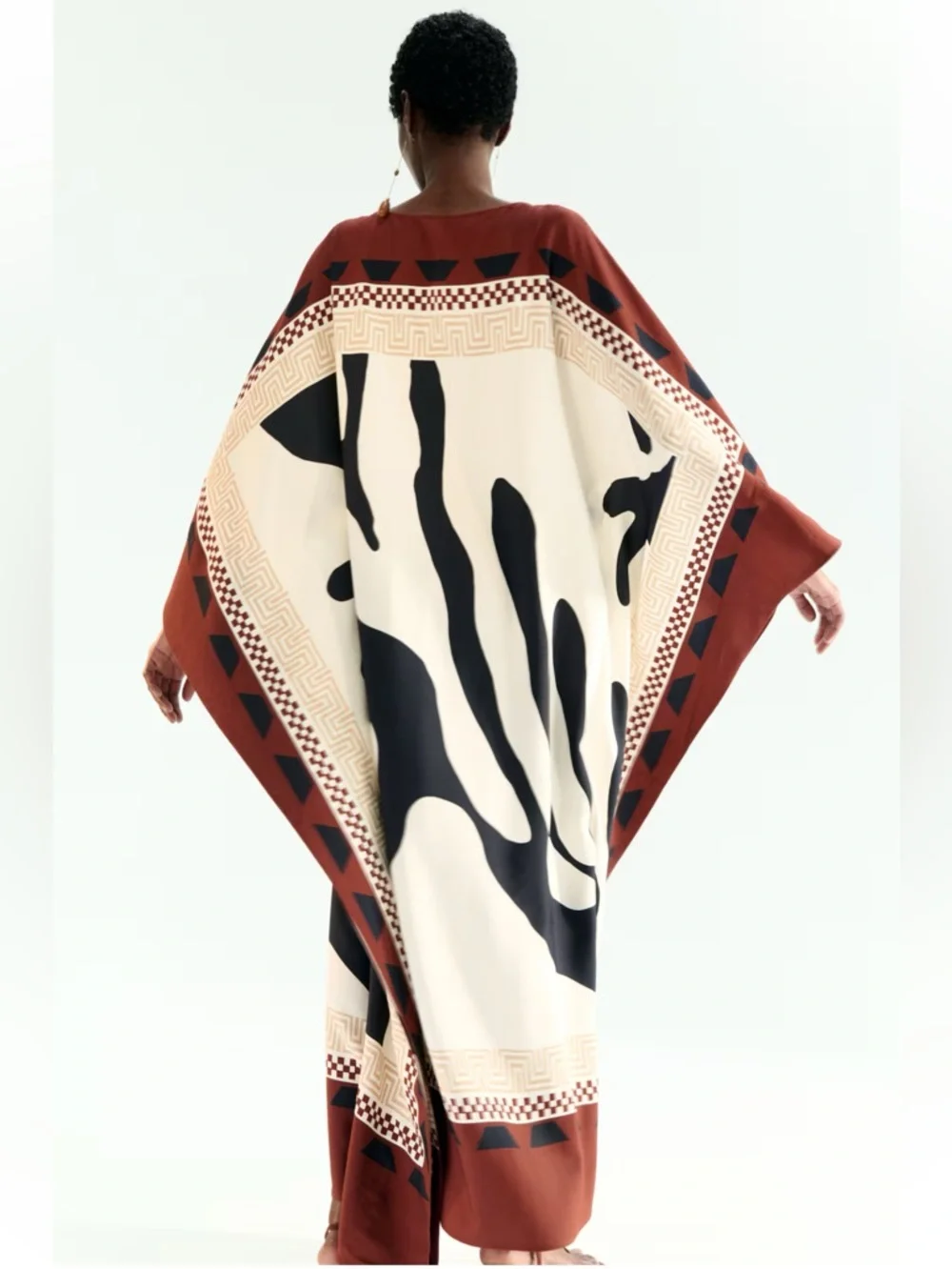New H&M Limited Edition Abstract Print Kaftan Dress - Picture 4 of 7